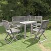 Day and Night - Day and Night Garden Bistro Furniture 4 Pieces Solid Gray Acacia Wood