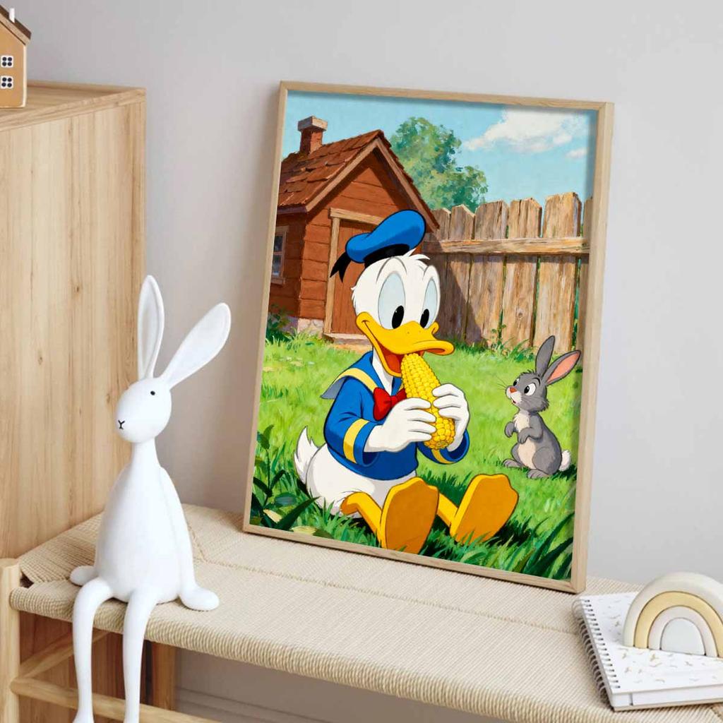Disney Donald Duck corn 5D handmade diy diamond painting kit, home wall decoration
