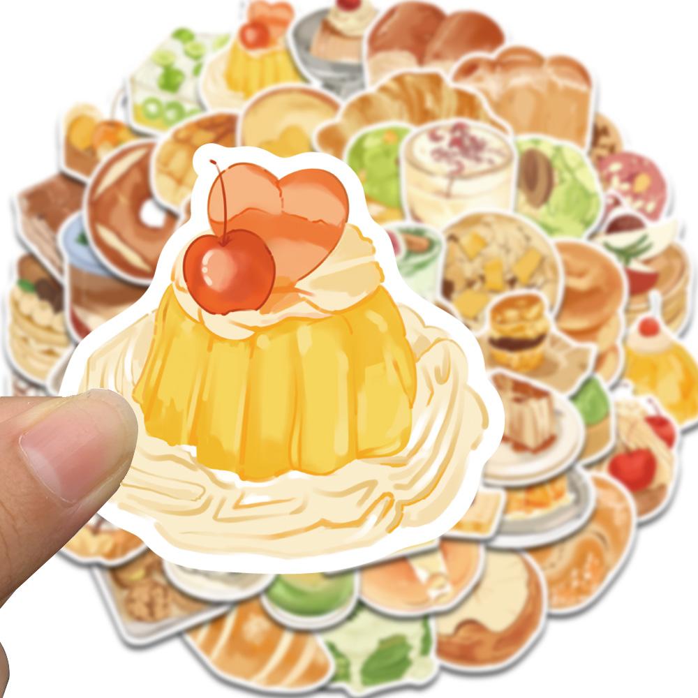 50PCS Afternoon Tea Stickers Nostalgia Graffiti Waterproof Laptop Luggage Cafe Scrapbooking Cartoon Phone Decorative Sticker