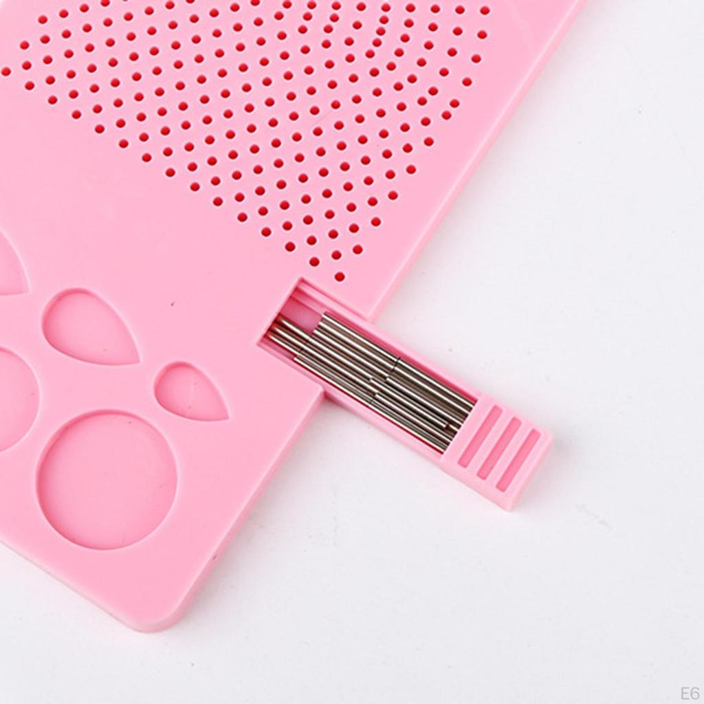 Доска для квиллинга с множеством отверстий и штырьками, для рукоделия, сетка для вязания, направляющая, хранение штырьков