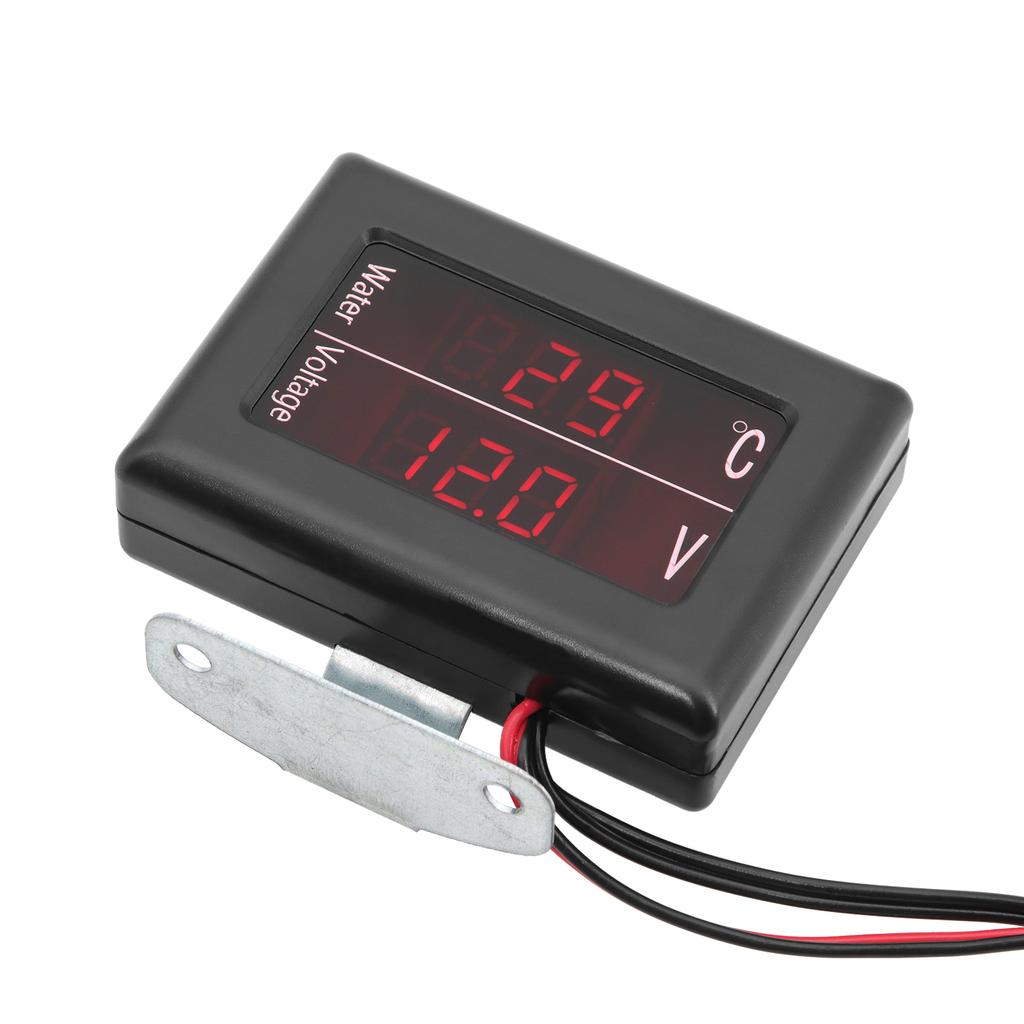 12V / 24 V Universal 2 In 1 Digital Water Temperature Gauge+Volt Gauge with Sensor M10 for Car / Truck VOLT Meter