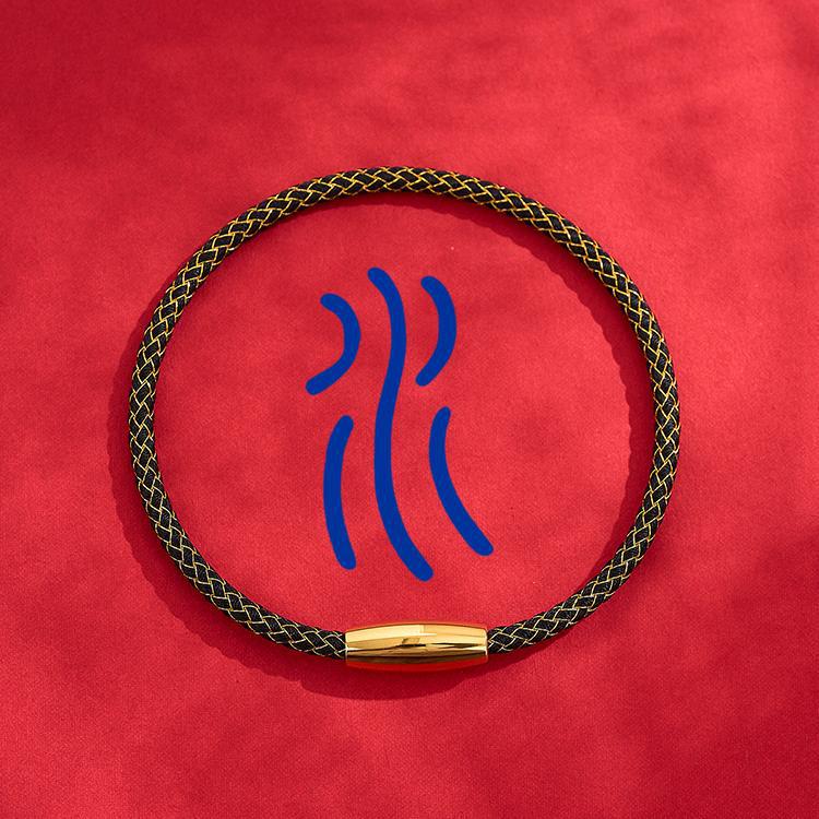 Пятиэлементный браслет для пары «Чешуя дракона» - Ручное плетение, Магнитный браслет-манжета, Подарок на Циси