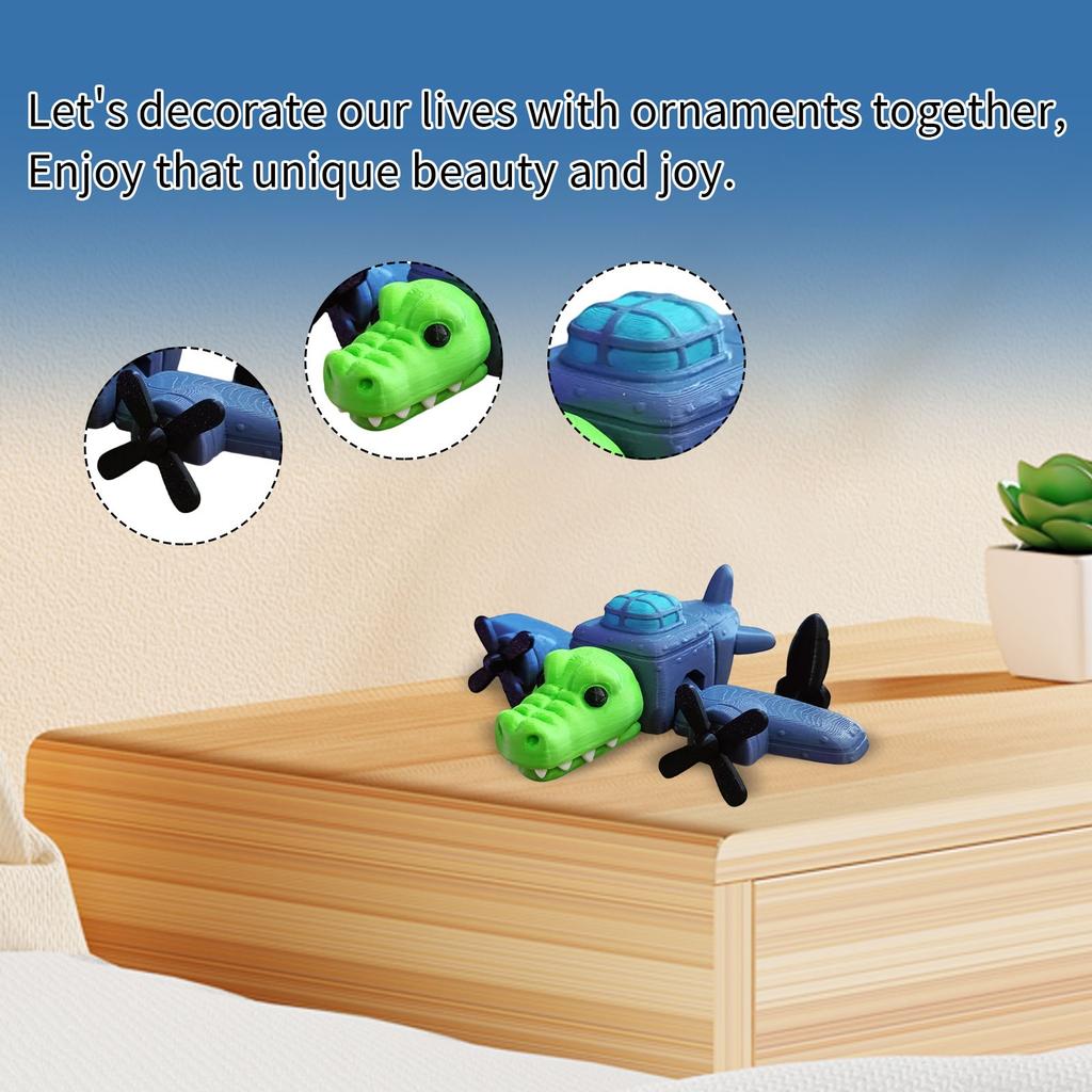 Авиационные и животные украшения с подвижными суставами, настольные 3D-печатные орнаменты