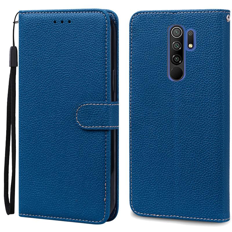 For Redmi 9 Case Soft Silicone Wallet Cover Phone Case For Xiaomi Redmi 9 Case Redmi9 Leather Flip Case Coque Fundas Shell