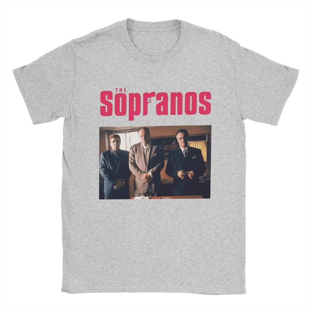 Casual The Sopranos TShirt for Unisex Crewneck Cotton T Shirts Movie Short Sleeve Tees Unique Clothing