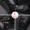For Opel Corsa E Armrest Box For Corsa E Interior Storage Box Pu Leather Armrest with USB Car Accessories 2014 2015 2016-2019