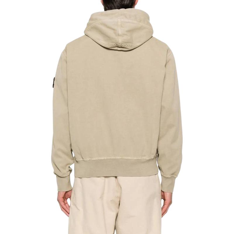 STONE ISLAND Толстовка с капюшоном на молнии с длинным рукавом и нашивкой с логотипом Мужская толстовка K2S156100017S0184-V019A