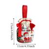 3 Pcs Cartoon Christmas Candy Gift Bags Funny Cloth Santa Claus Handbag Exquisite Elk Fruit Packaging Box