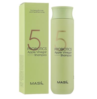 Мягкий безсульфатный шампунь с пробиотиками и яблочным уксусом 5 Probiotics Apple Vinegar Shampoo 300 мл
