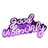 Прозрачный неоновый настенный светильник 'GOOD VIBES' - Красочное украшение для вечеринки