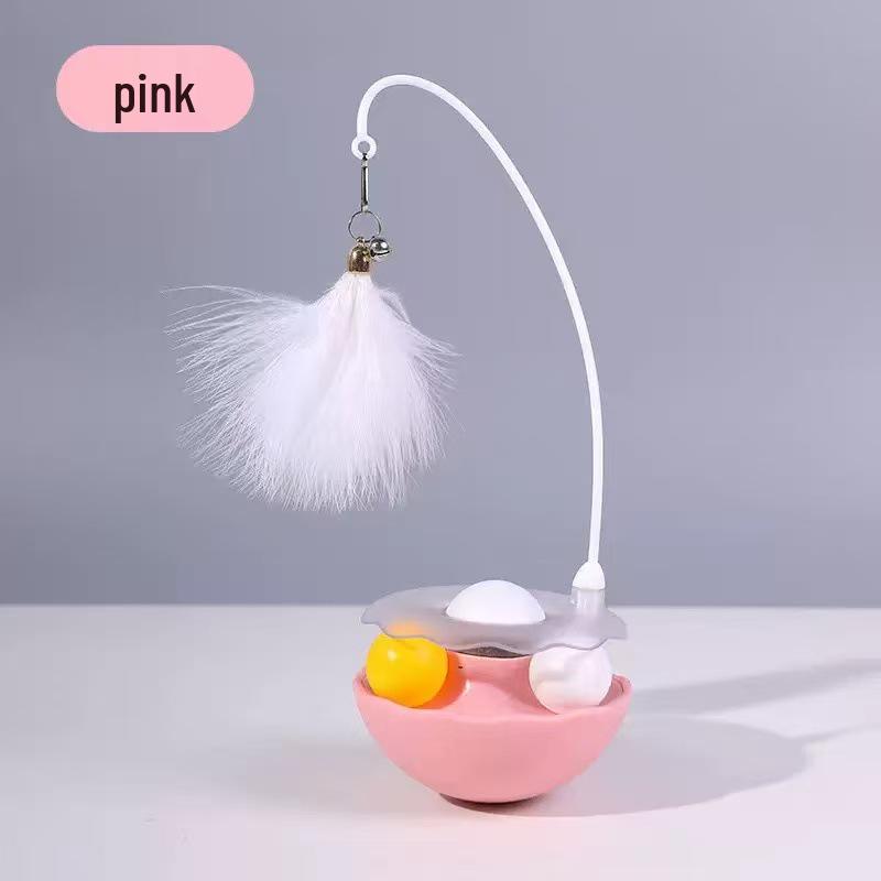 Красочная весенняя игрушка-дразнилка для кошек с пружинкой