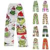 Women's Fashion Casual Christmas Printed Pants Plush Casual Pants