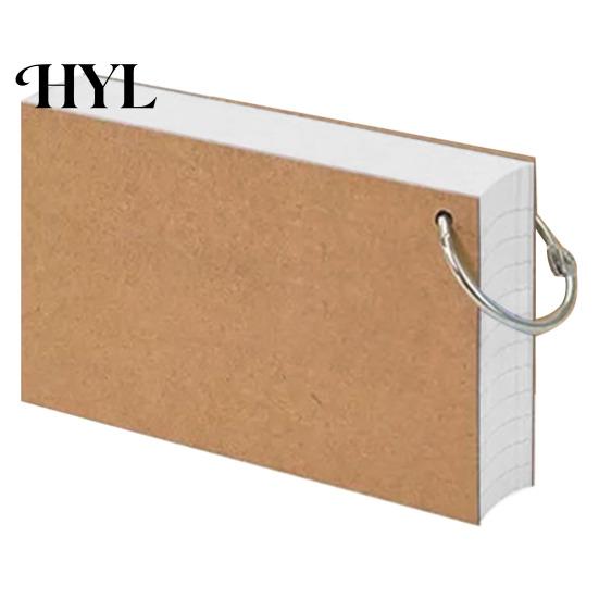 Thickened Flash Cards Colored Index with Metal Ring Smooth Writing Double-sided Paper No Ink Bleeding Notecards Ruled Study School Supplies
