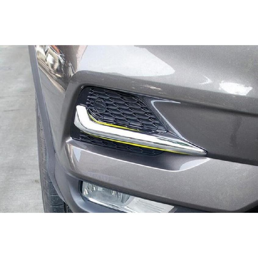 For Nissan qashqai 2019 2020 ABS Chrome Front Fog Light Lamp Cover Trim Sticker