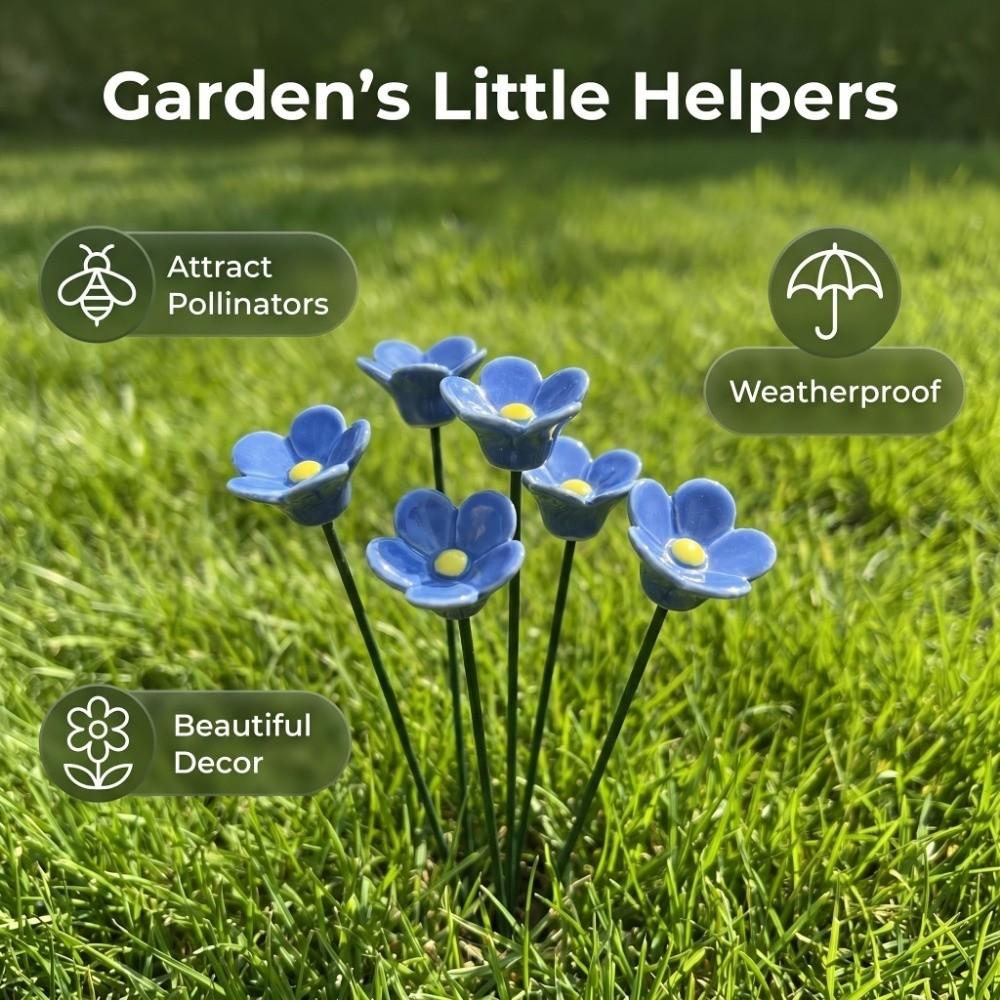 3 pcs Garden Decoration Bee Butterfly Water Dispenser Flower Shape Artificial Flower Party Decor