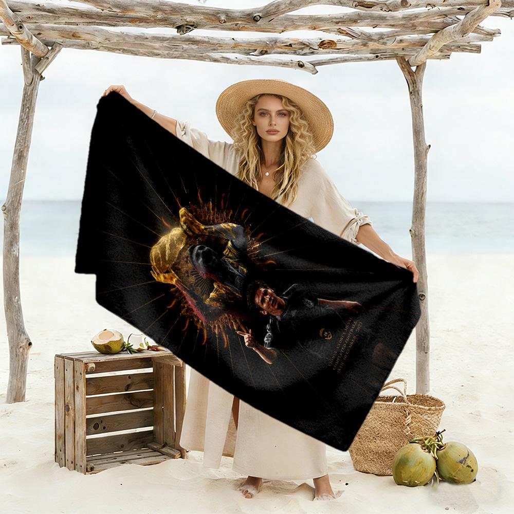 Football Messi Beach Towel Super Soft Microfiber Quickdry Fabric Comfortable Lightweight