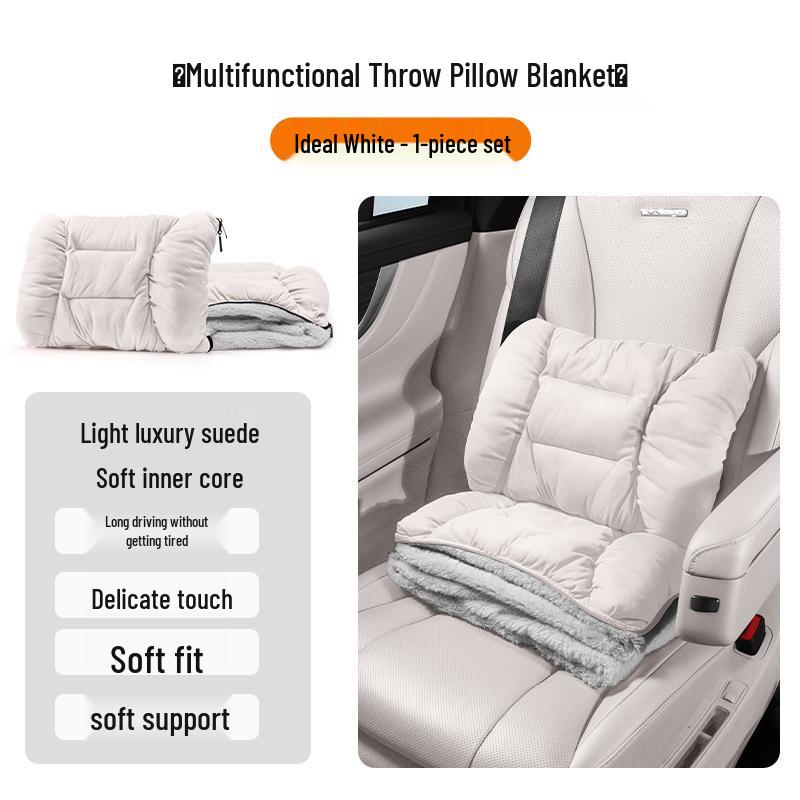 Zeekr 7X/009/007/007GT/MIX Plush Headrest Lumbar Pillow Blanket Combo