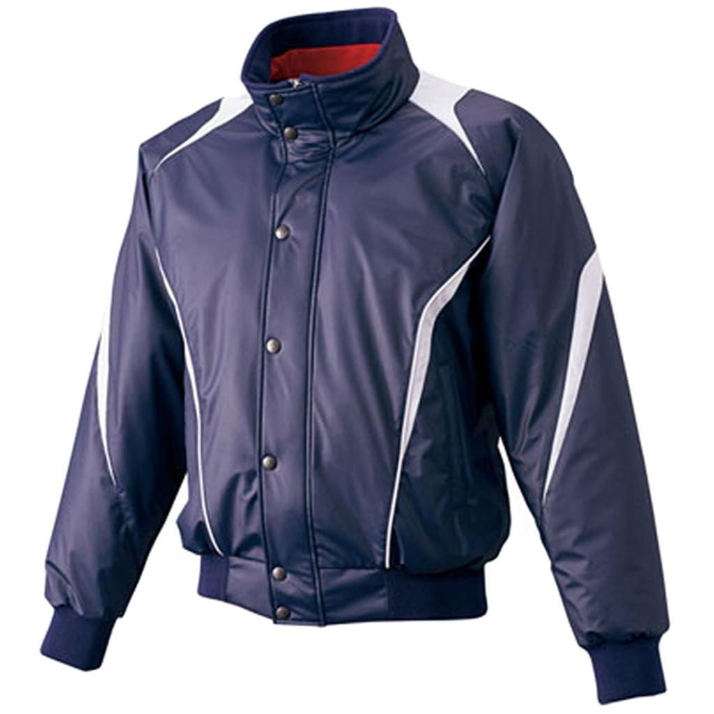 SSK Ground Coat with Full Zip Front and Navy and Silver Gray Small Men's Heat-Retaining Button-Down Buttons, (7095),