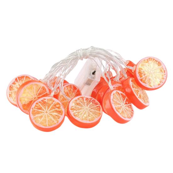 Декоративные гирлянды Мягкий свет Не бликующий Многофункциональный Работающий от батареек Гирлянда в виде апельсиновых долек Светодиодные подвесные лампы