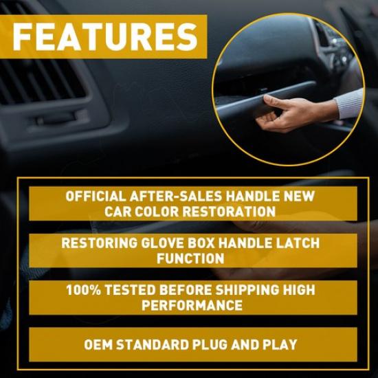 1X Glove Box Lock Compartment Handle For 1998 1999 2000 Dodge Durango Waterproof