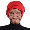 White-bearded old man mask, white-haired old lady mask, smoking old man mask, long-haired old man character mask