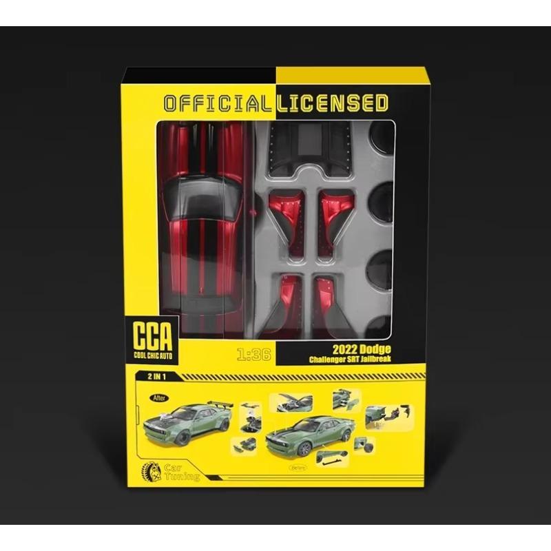 1/36 Scale Dodge Challenger Modified Car Sports Car Replacement Model Children's and Boys' Toy Car Collection Ornament