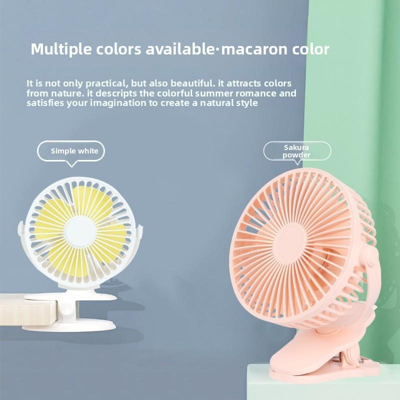 USB Настольный Вентилятор с 4-дюймовыми Лопастями и Тихой Работой для Детских Колясок и Офиса