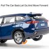 1:32 Scale Highlander GR86 Sports Car Model Toy Metal Diecast Pull Back Miniature Vehicle Sound Light Models Collection Gift Boy