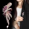 High-End Colored Diamond Brooch Women'S High-End Sense Niche Blazer Decorative Corsage Temperament Light Luxury Accessories