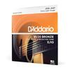 Струны для акустической гитары D'Addario 80/20 Бронза Extra Light .010-.047 EJ10 [Оригинальный продукт для внутреннего рынка]