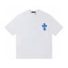 T05 CHROME HEARTS Лето 2026 Новая Высококачественная Хлопковая Футболка с Круглым Вырезом Свободного Большого Размера Мужская и Женская Футболка Футболка для Пары