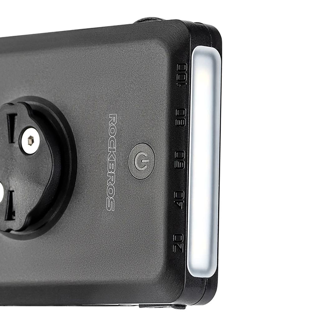 2In1 Front Bike Light 150Lm For Counter With Power Bank 5000Mah Ipx6 Black
