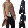 Men's Cotton Linen Cape Long Irregular Cape European And American Long Sleeve Coat