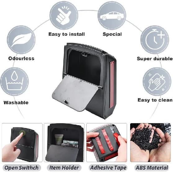 Armrest Hidden Box Tray for Kia Sportage 2023-2025 2026 NQ5 Center Console Secret Organizer Interior Storage Box Car Accessories