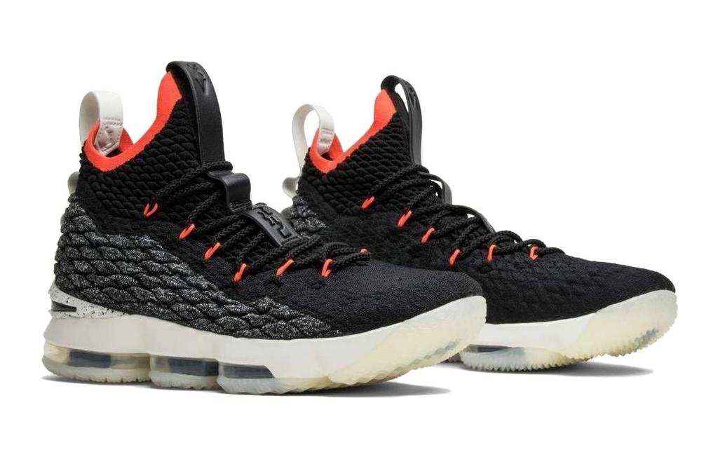 Nike LeBron 15 Черный Ярко-малиновый Детские AQ6176-002