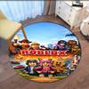 Roblox Printed Round Rug Carpet Chair Rug Area Rug Entryway Doormats,for Office Chair Living Room Bedroom Kitchen Room.