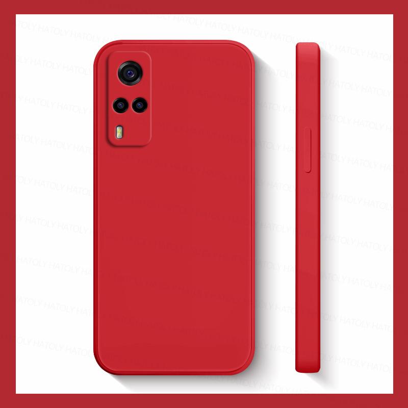 Для Vivo Y33 Чехол Vivo Y31 Y51 Y51A Y51S Y33 Y53S Чехлы Противоударные Жидкий Силикон Мягкий ТПУ Телефон Задняя Крышка Для Vivo Y33