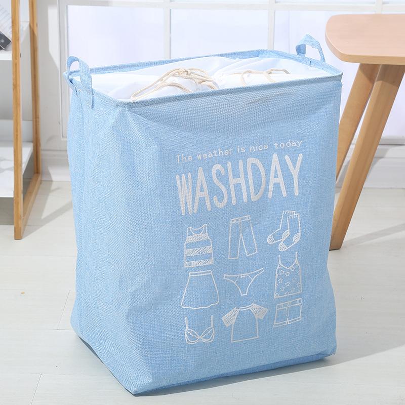 Large-Capacity Cotton Linen Storage Bags - Water-Proof Drawstring Bags for Clothes & Moving