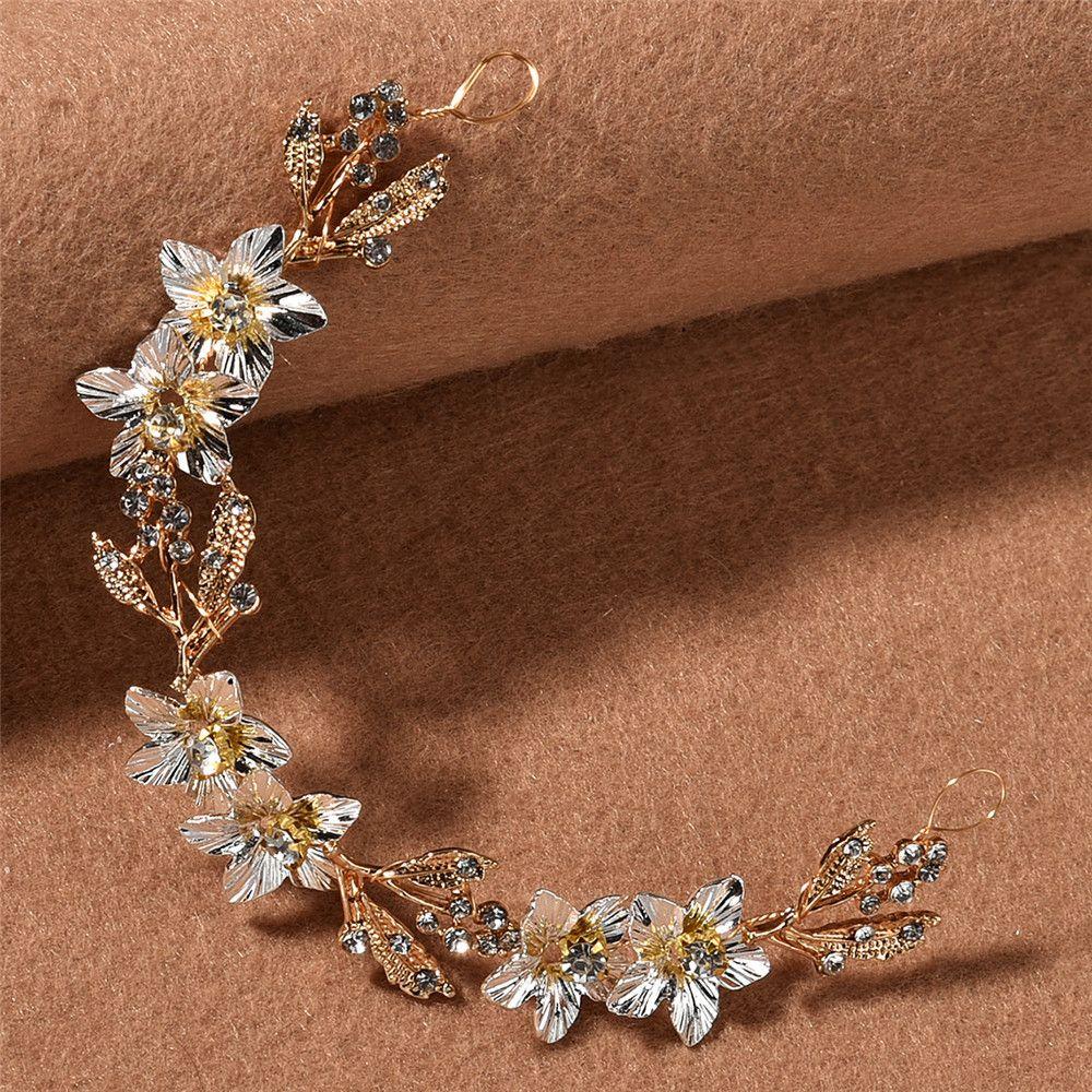 Wedding Rhinestone Handmade Decoration Crystal Headband Tiara Jewelry Hair Pins Bridal Hairpin