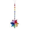 Sparkling K9 Crystal Glass Crystal Car Hanging Rainbow Suncatcher Beautiful Balcony Garden Hanging Ornament A9