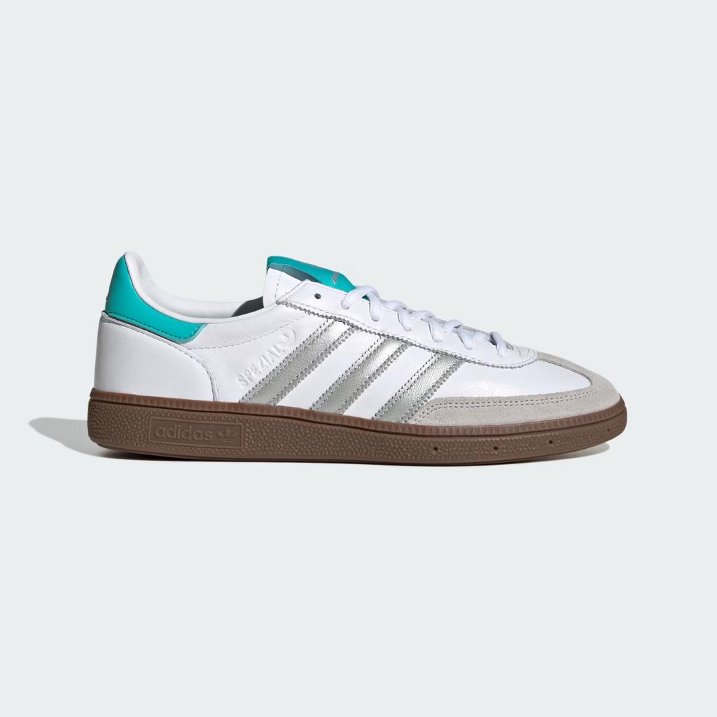 KJ1178 Mercedes AMG adidas Handball Spezial Cloud White Silver Metallic (Мужской)