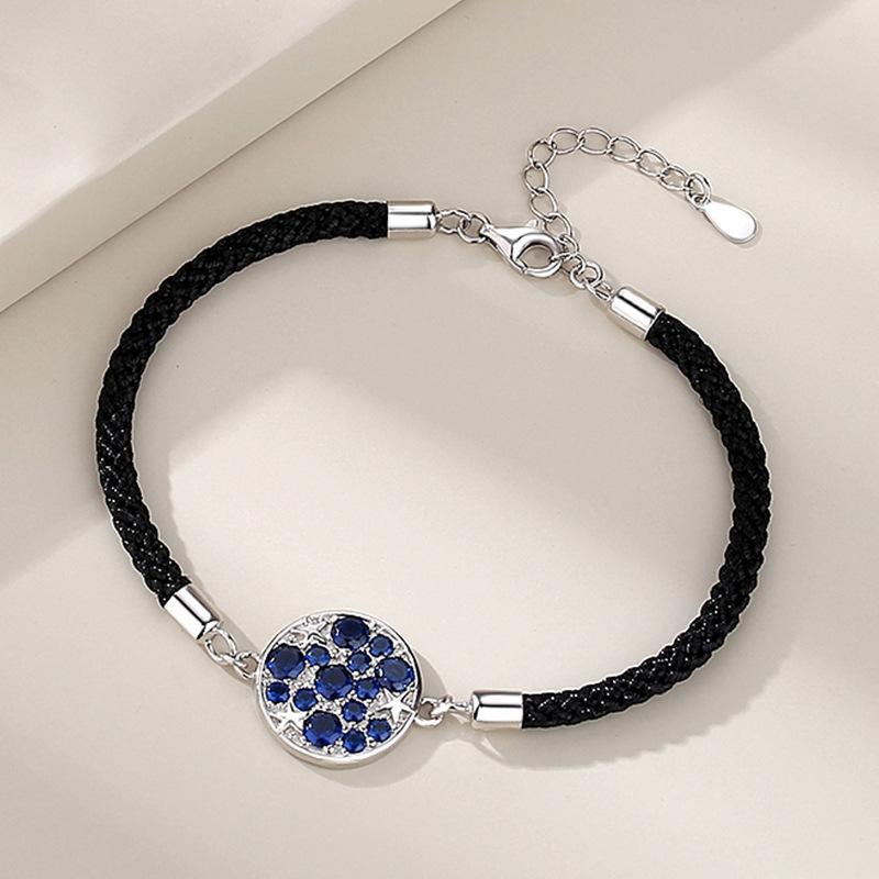 Star and Moon Accompany Couple Bracelet A Pair of Couple Hand Rope Niche Design Valentine's Day Commemorative Gift