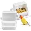 Parrot Peony Food Cup Bird Cage Food Box Bird Feeder Parrot Food Box Parakeet Water Dispenser