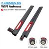 Haqiqiy 7dbi Kuchaytirish WIFI Router Antennasi RP-SMA/SMA Erkak Signal Kuchaytirgich Universal Antenna 2.4G/5G/5.8G Simsiz 2400-5800MHZ Ommaviy yo'nalishli Antenna