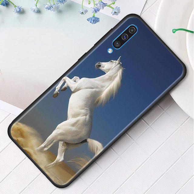 Силиконовый чехол для телефона Samsung Galaxy A50 A70 A10 A20e A30 A40 A20s A10s A10e A80 A90 A60 A30s, чехол с изображением бегущих лошадей