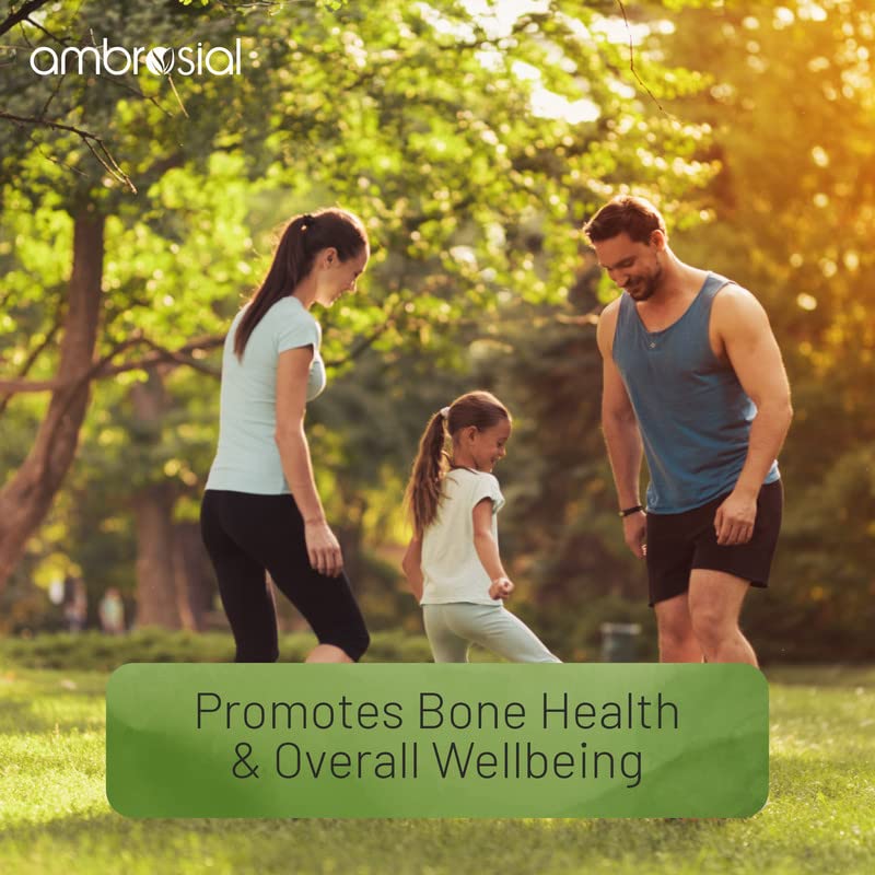 Ambrosial Ashwagandha Capsules 500 мг на капсулу | Высокоэффективный порошок корня ашваганды | Травяная добавка с поддержкой иммунитета (Пакет из 1)