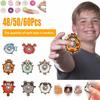 48-60 шт. Мини-игрушки-гироскопы для пальцев, спиннеры-непоседы, сенсорные игрушки для снятия стресса, ручные спиннеры, сувениры для вечеринок, подарки для мальчика, девочки, детей, взрослых