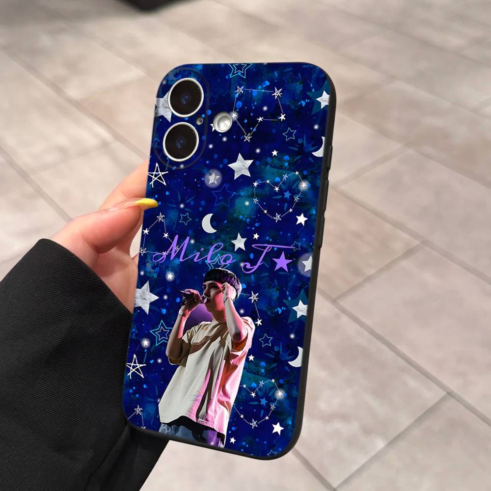 Чехол для телефона Singer M-Milo J для iPhone 17 Air 16 15 14 Plus 13 12 Mini 11 Pro Max Черный