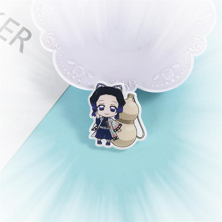 Anime Demon Slayer Badge Brooch Pin Cospaly Cartoon Sabito Makomo Acrylic Pins Costume Prop