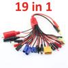 19 In1 RC Lipo Battery Charger Adapter Connector Splitter Wire Octopus Convert Cable To 4.0mm Banana Plug Lead Cable for XT60